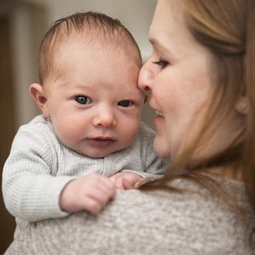 Family with baby